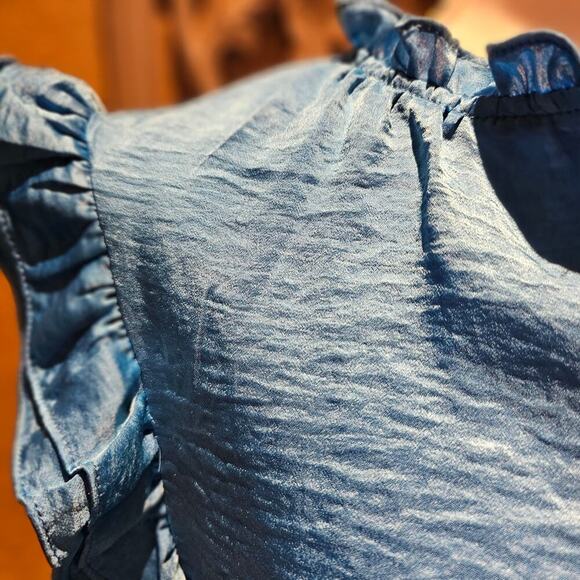 Steve Madden Dress Small Feminine Romantic Ruffle Coastal Boho Chic Party Date - Picture 10 of 12